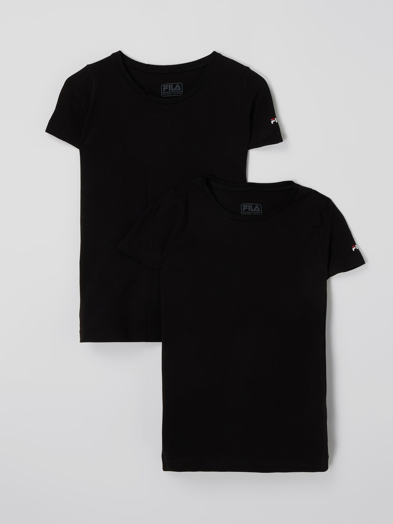 T-Shirt im 2er-Pack in schwarz