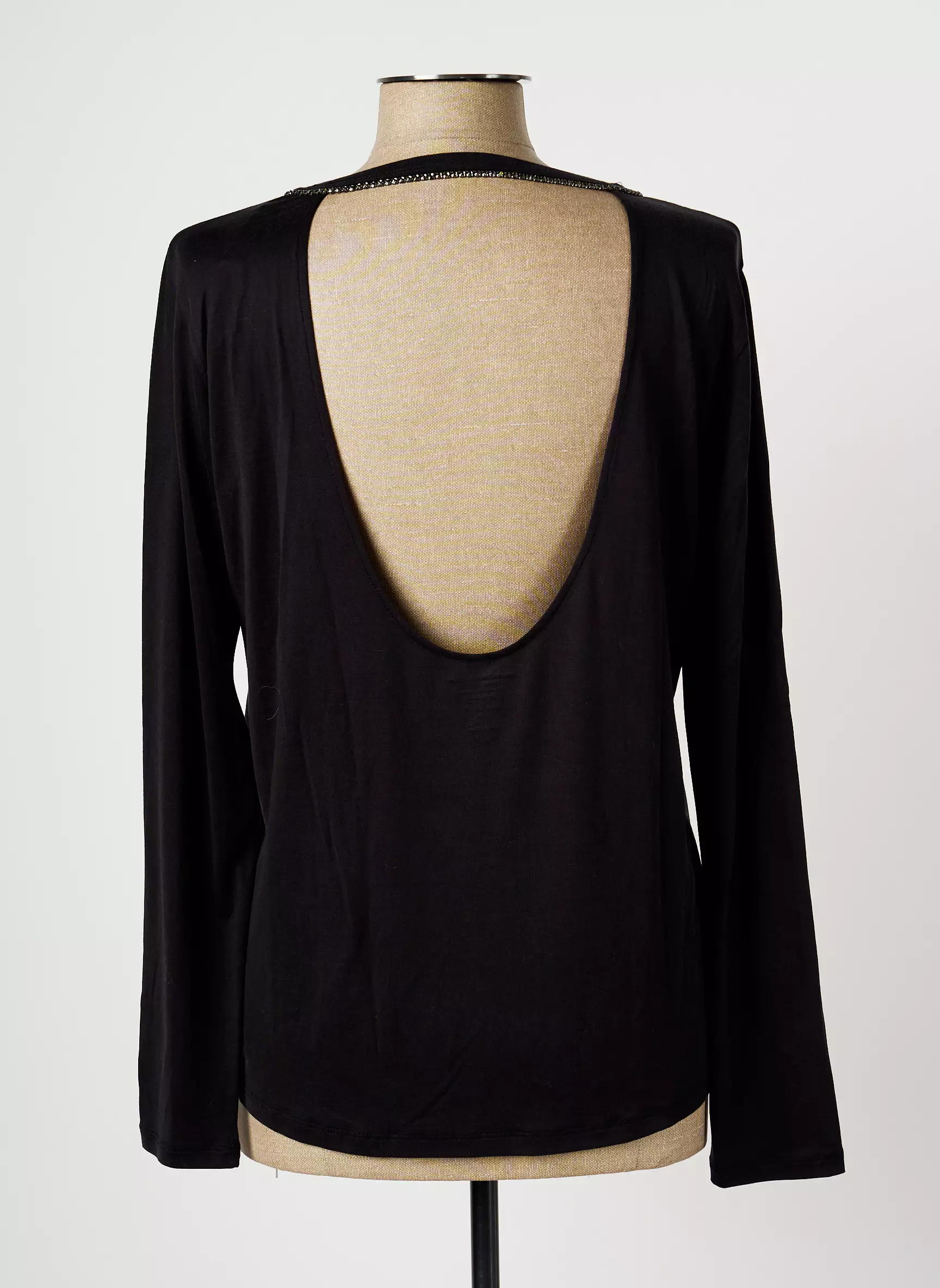 Majestic Filatures Tshirts Femme couleur noir