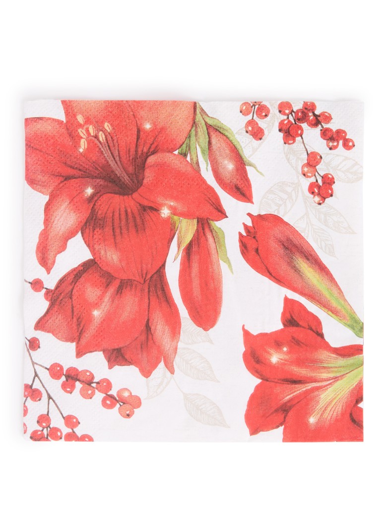 Șervețele elegante Ideal Home Amaryllis, 33 x 33 cm.