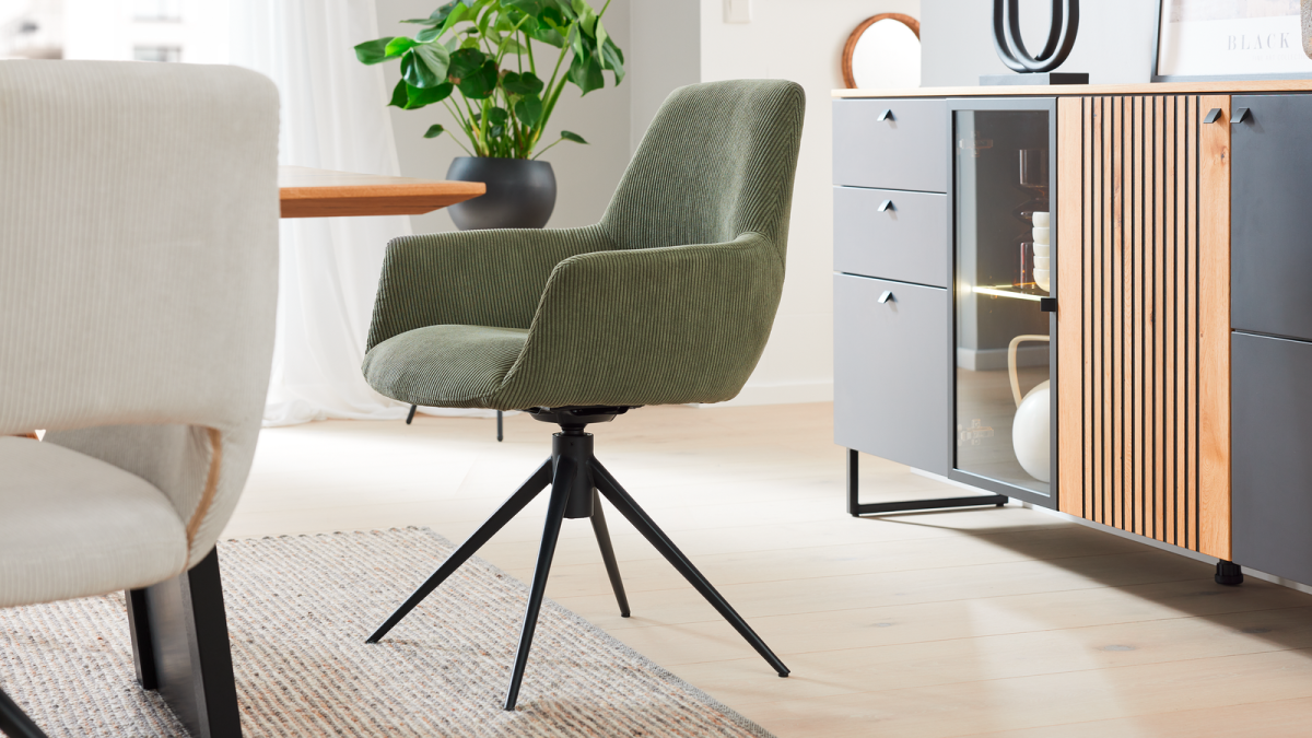 Interliving Schalensessel 5605 Cord Grün