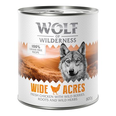 Wolf of Wilderness Adult 6 x 800 g - Single Protein