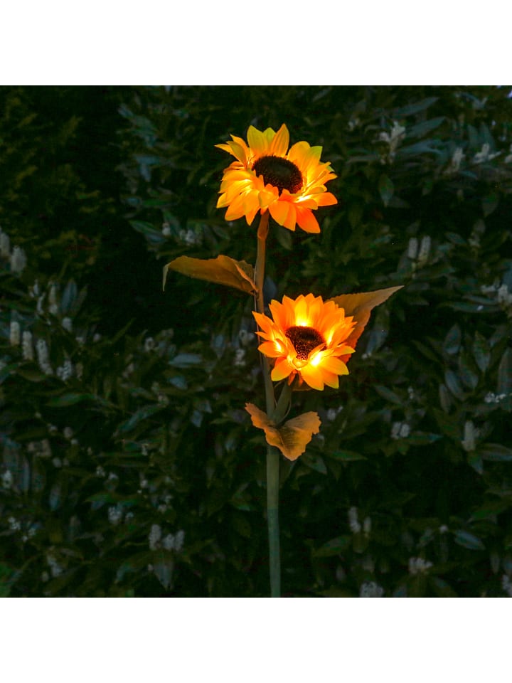 MARELIDA LED Solar Gartenstecker Sonnenblume in gelb - H: 1,25m günstig kaufen onesize