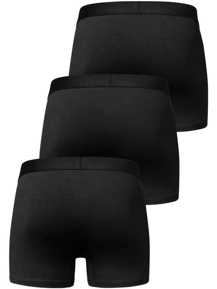 Amaci&Sons 3er Pack Boxershorts BEAU in Schwarz/Schwarz günstig kaufen