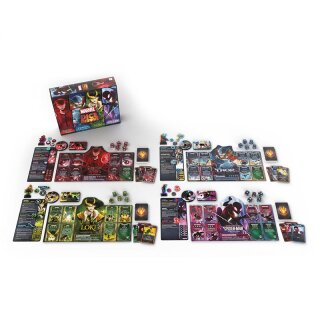 Dice Throne Marvel 4-Hero Box - Scarlet Witch, Thor, Loki, Spider-Man (EN)