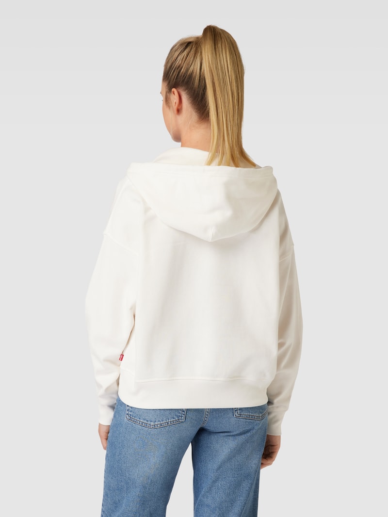 Hoodie mit überschnittenen Schultern Modell 'AUTHENTIC' in ecru
