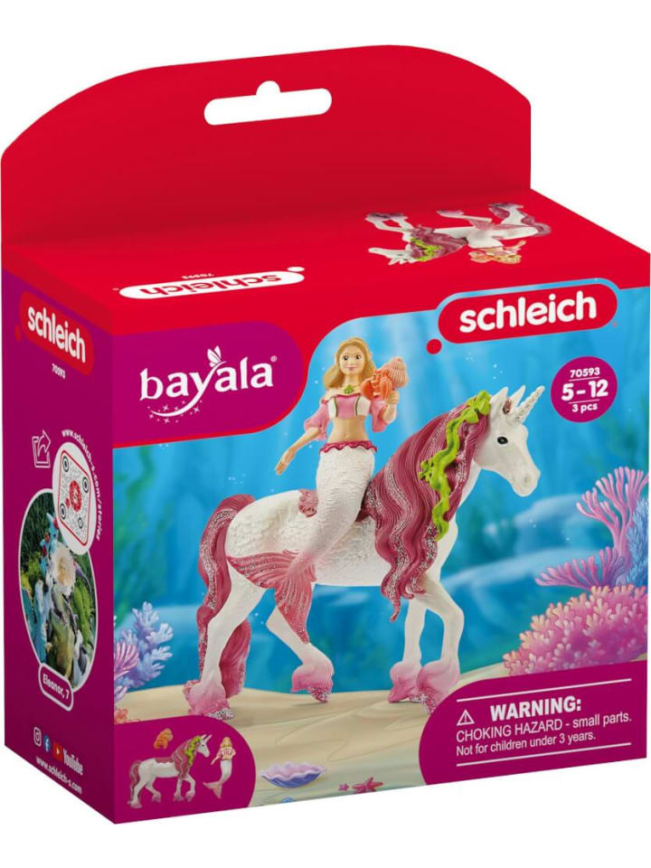 Schleich Spielfigur Bayala Meerjungfrau-Feya auf Unterwassereinhorn, 5-12 Jahre günstig kaufen onesize