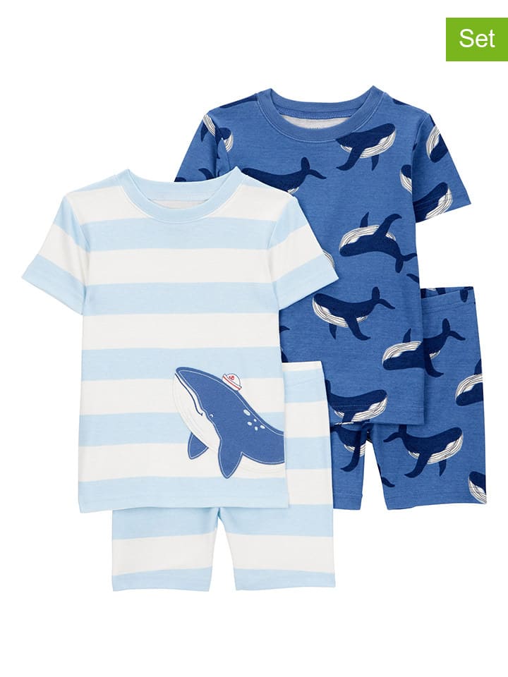 carter's 2er-Set: Pyjamas in Blau/ Hellblau günstig kaufen