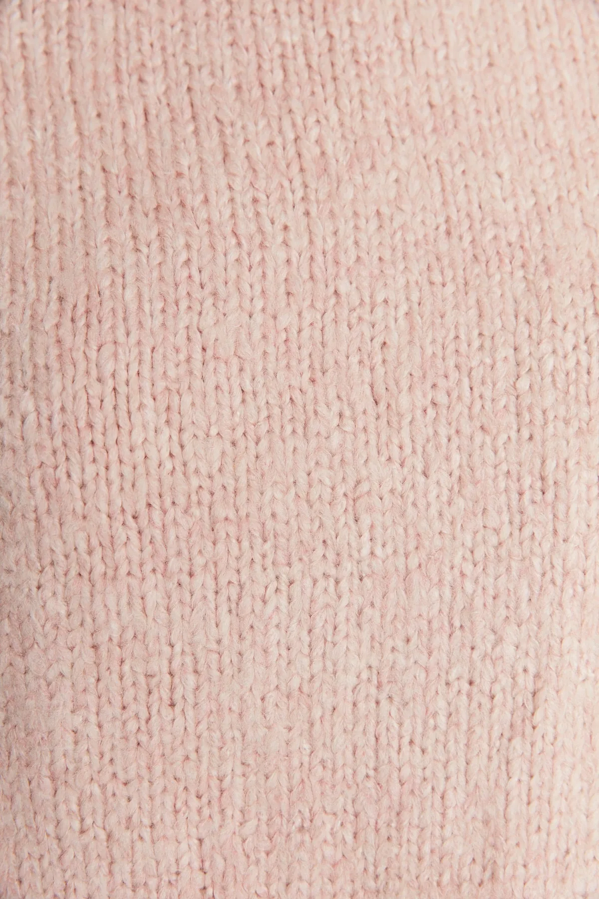 Trendyol Collection  Puderfarbener, weich strukturierter Basic-Strickpullover mit weiter Passform TWOAW23KZ00185