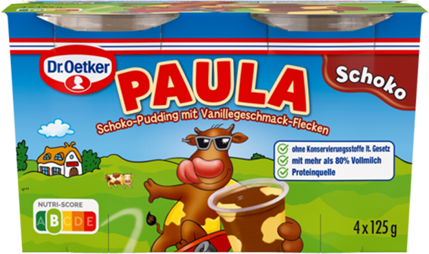 Dr. Oetker Paula Schokolade mit Vanille Flecken
