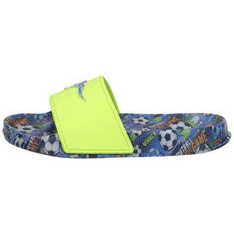 KangaROOS K Slide Print Badepantolette in grün