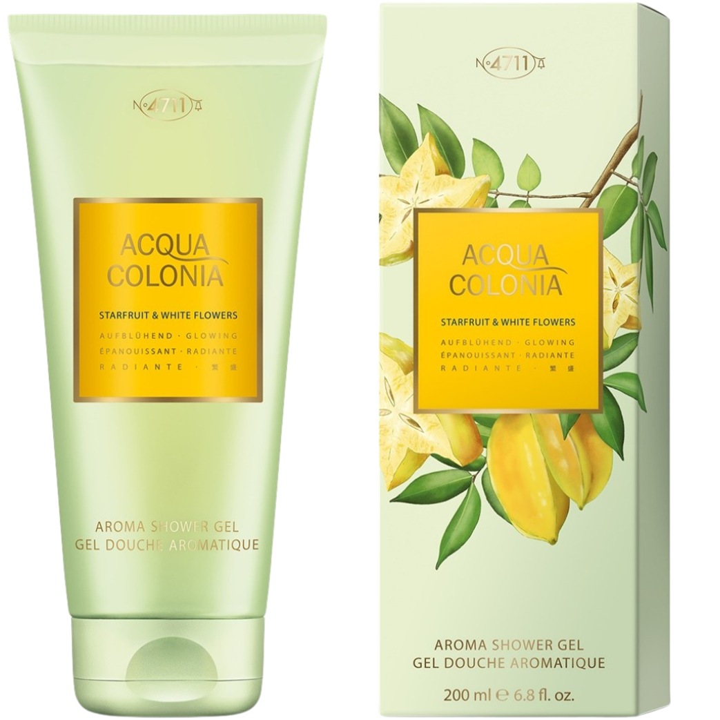 4711 Acqua Colonia Owoce w kształcie gwiazdy i białe kwiaty