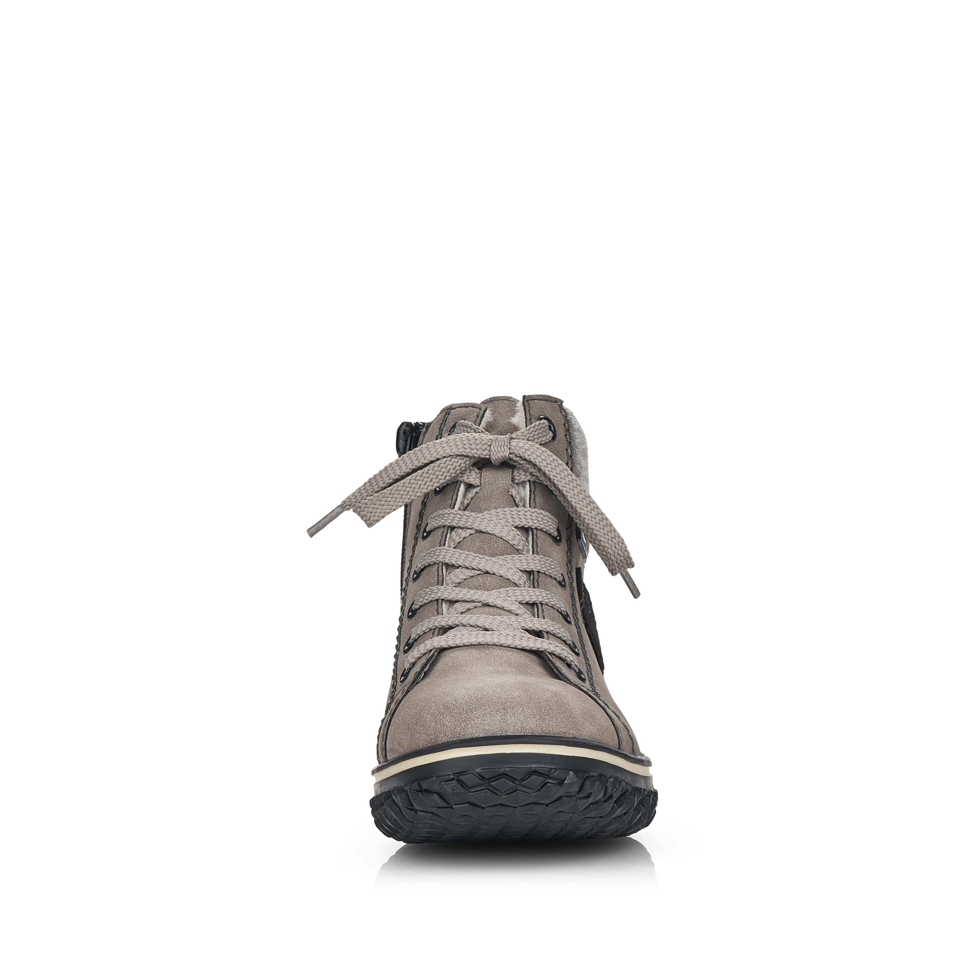 Rieker Damen Schnürstiefel platingrau