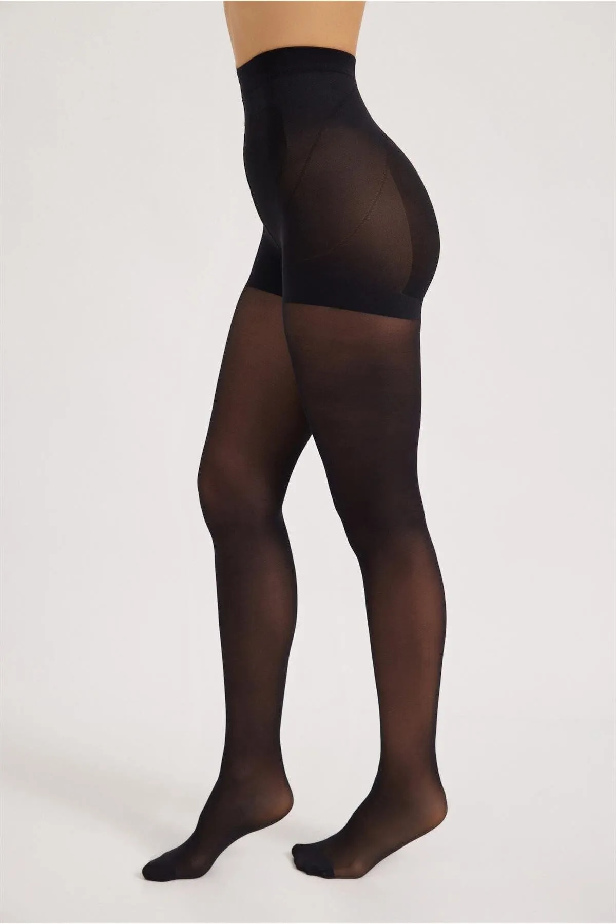 Katia&Bony  Damen Shaper Korsett Strumpfhose Schwarz