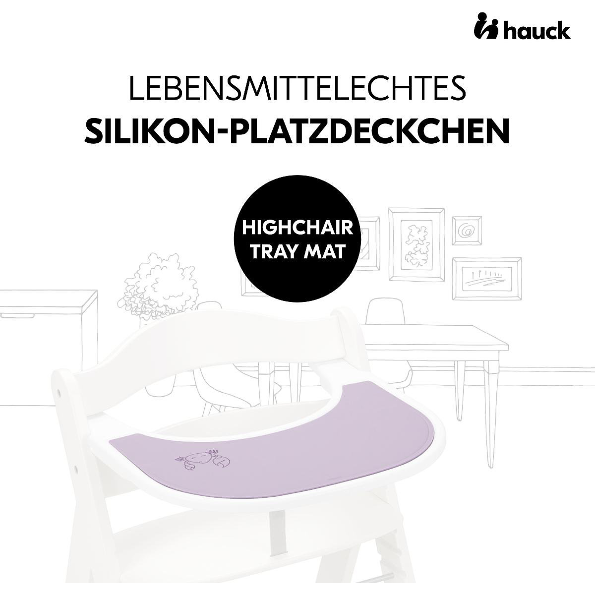 Kinder-Silikon-Platzdeckchen, Crab Lavender