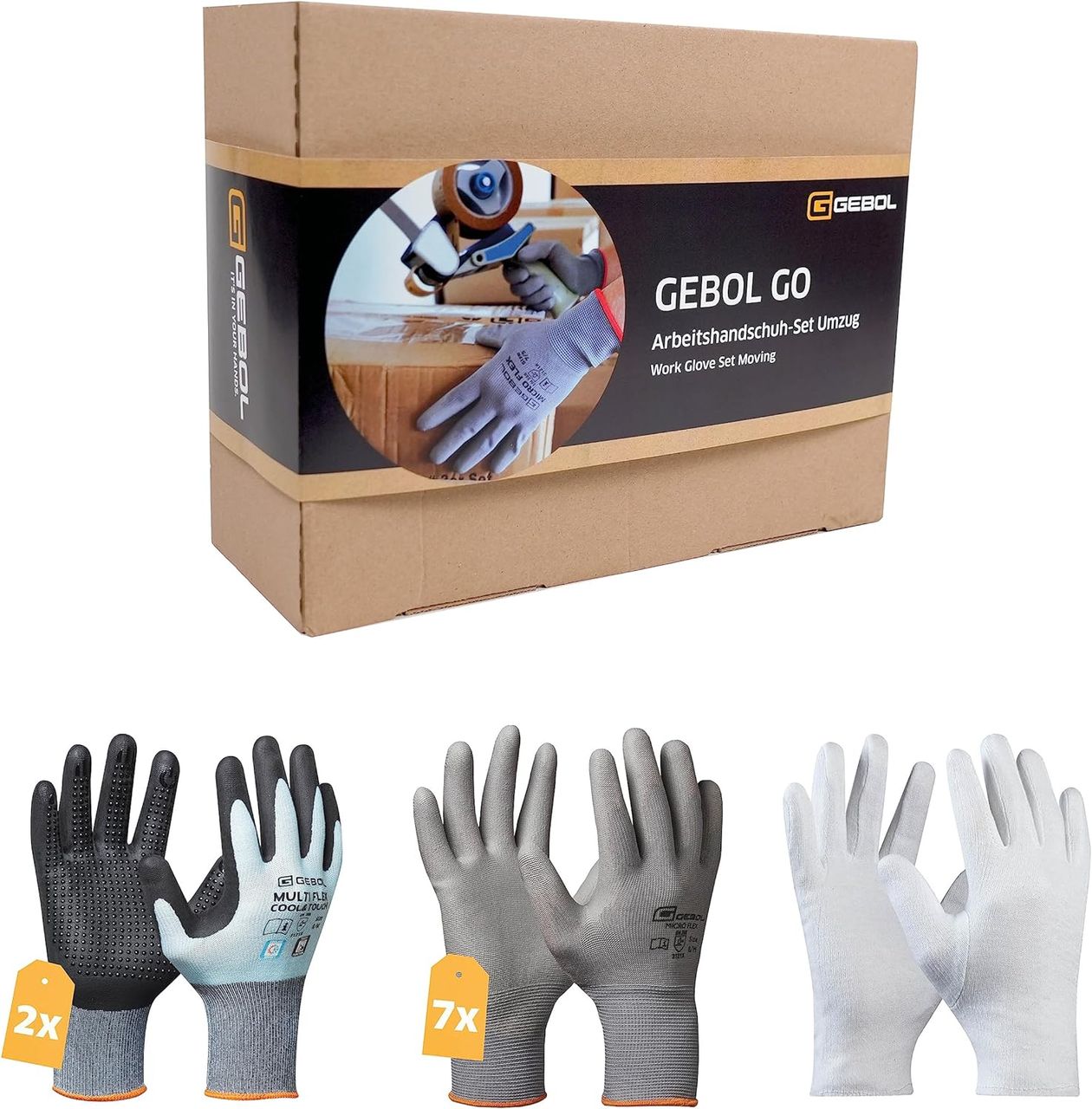 Gebol GO Arbeitshandschuh-Set UMZUG
