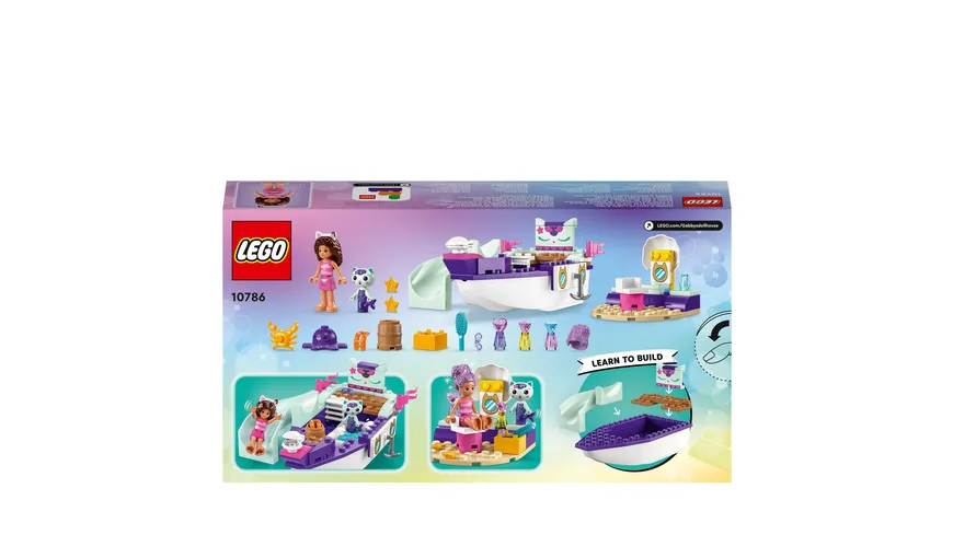 LEGO Gabby's Dollhouse 10786 Meerkätzchens Schiff und Spa