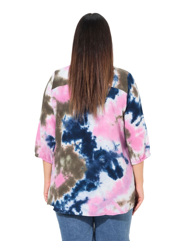 Ulla Popken Bluse in marine günstig kaufen