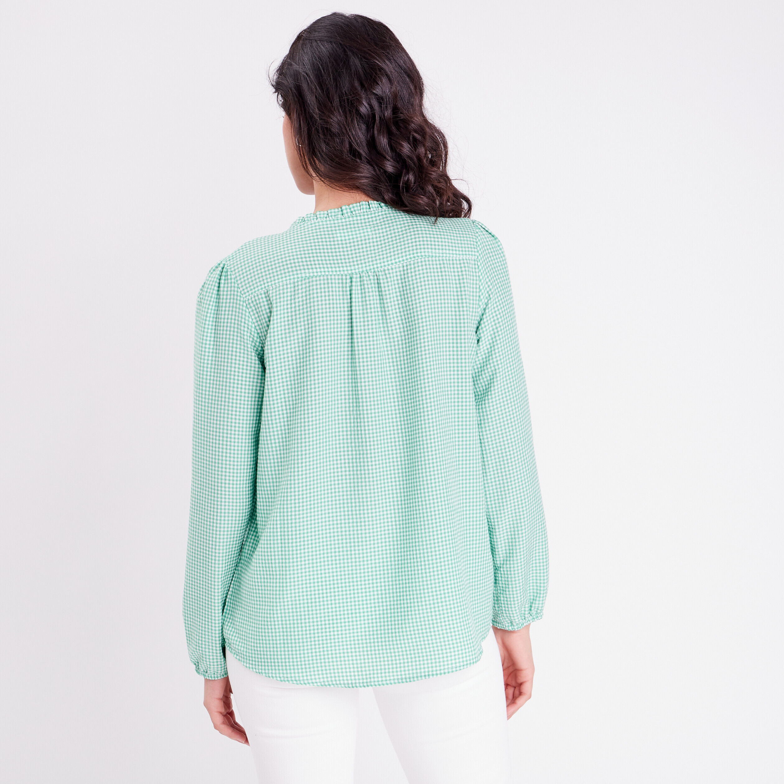 Chemise manches longues blanc femme | Cache Cache