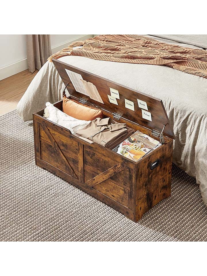 Songmics Aufbewahrungskiste in Braun - (B)100 x (H)46 x (T)40 cm günstig kaufen onesize