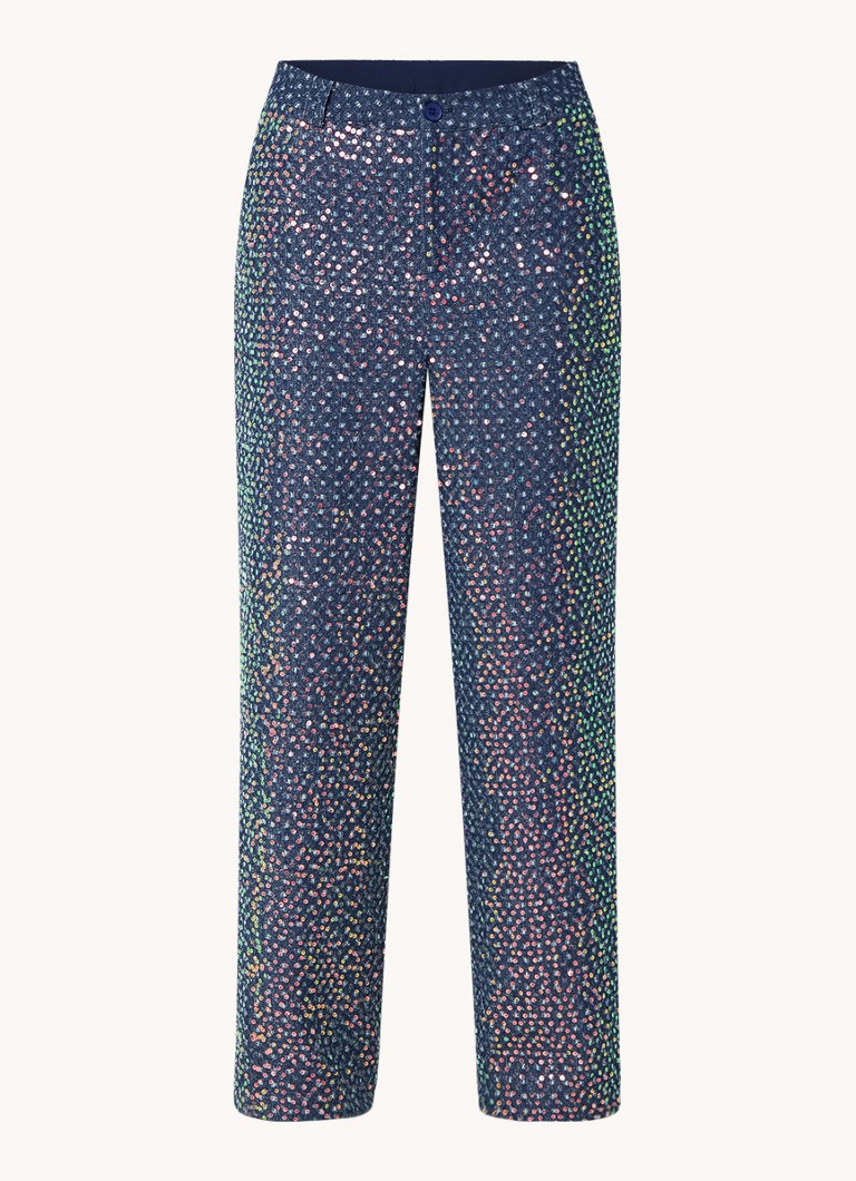 Josephine & Co Freddy Jeans mit mittelhohem Bund, weitem Bein und Pailletten