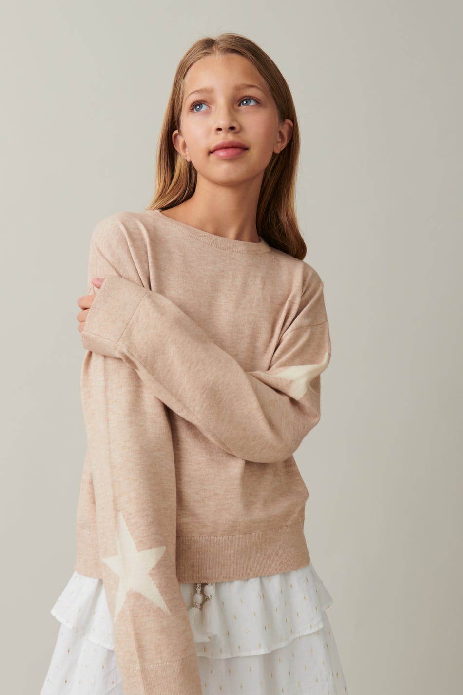 Y fine kn star sweater
