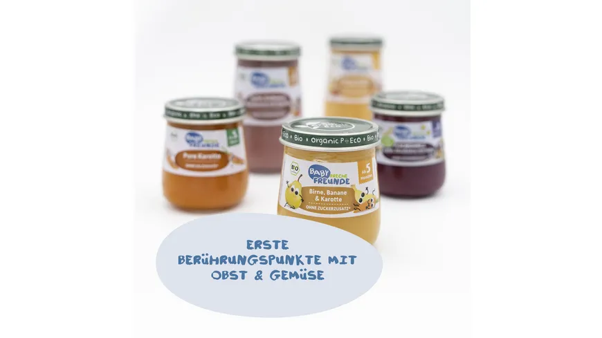 Freche Freunde Bio Gläschen Birne, Banane & Karotte 120 g