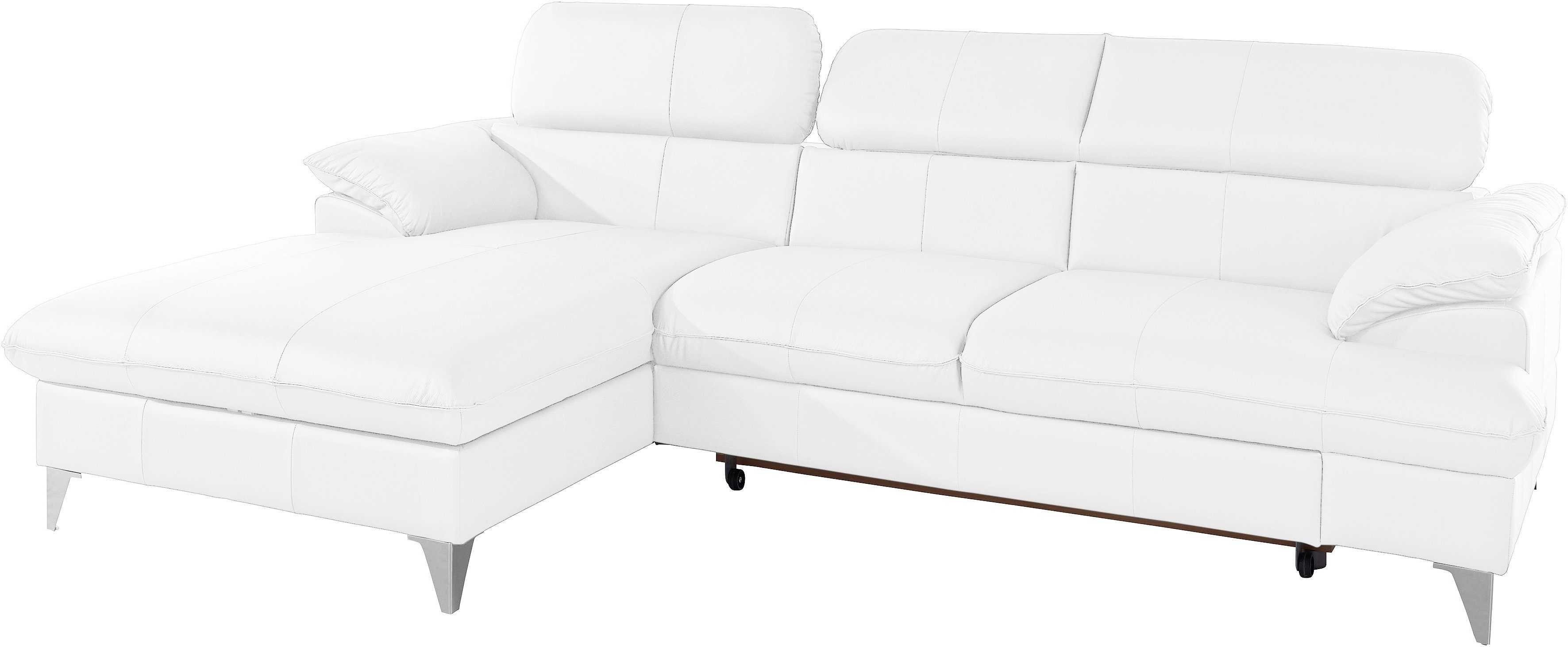 COTTA Ecksofa Caluso, inklusive Kopfteilverstellung, wahlweise mit Bettfunktion