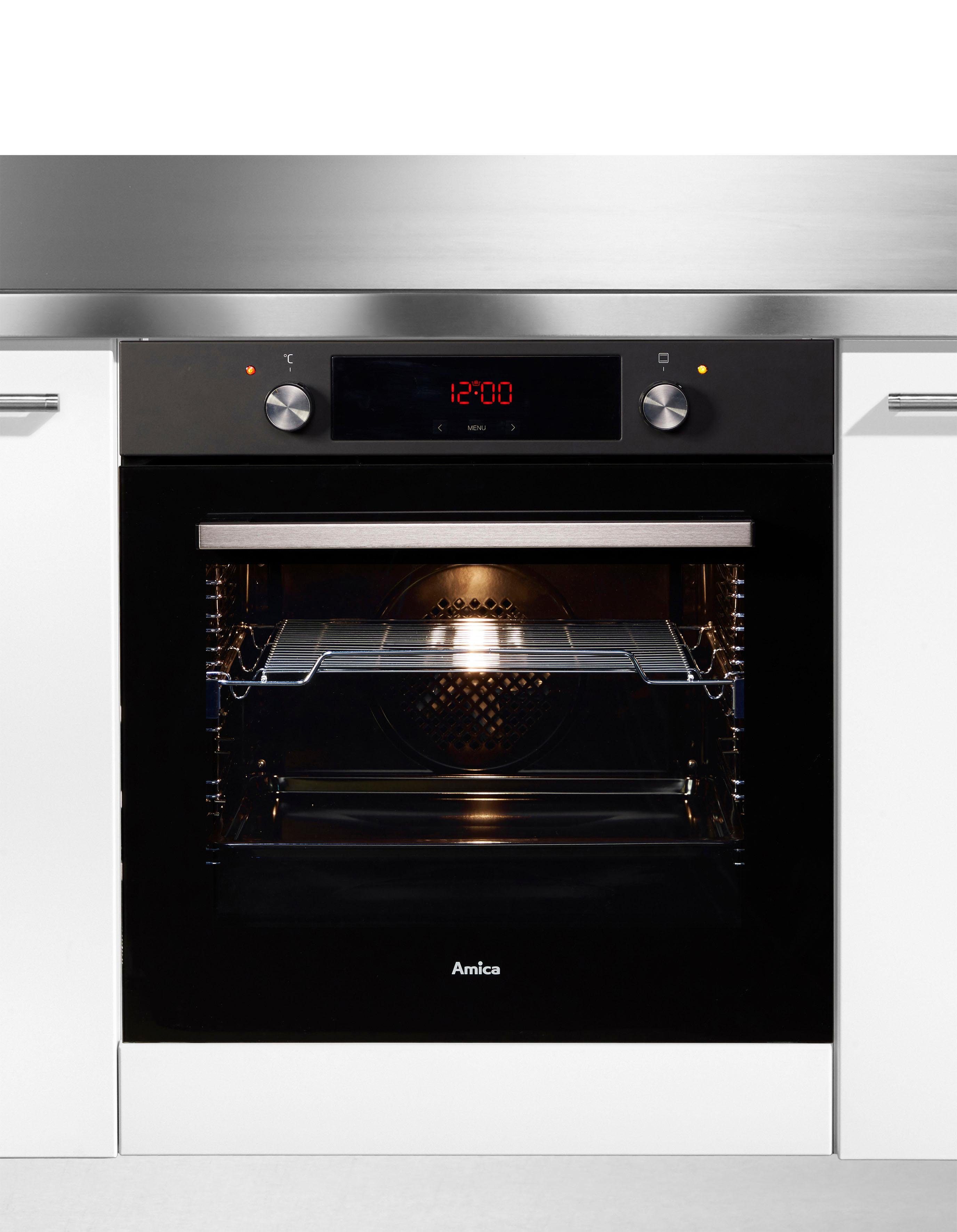 Amica Einbaubackofen EBX 943 610 SM, mit 1-fach-Teleskopauszug, Simple Steam