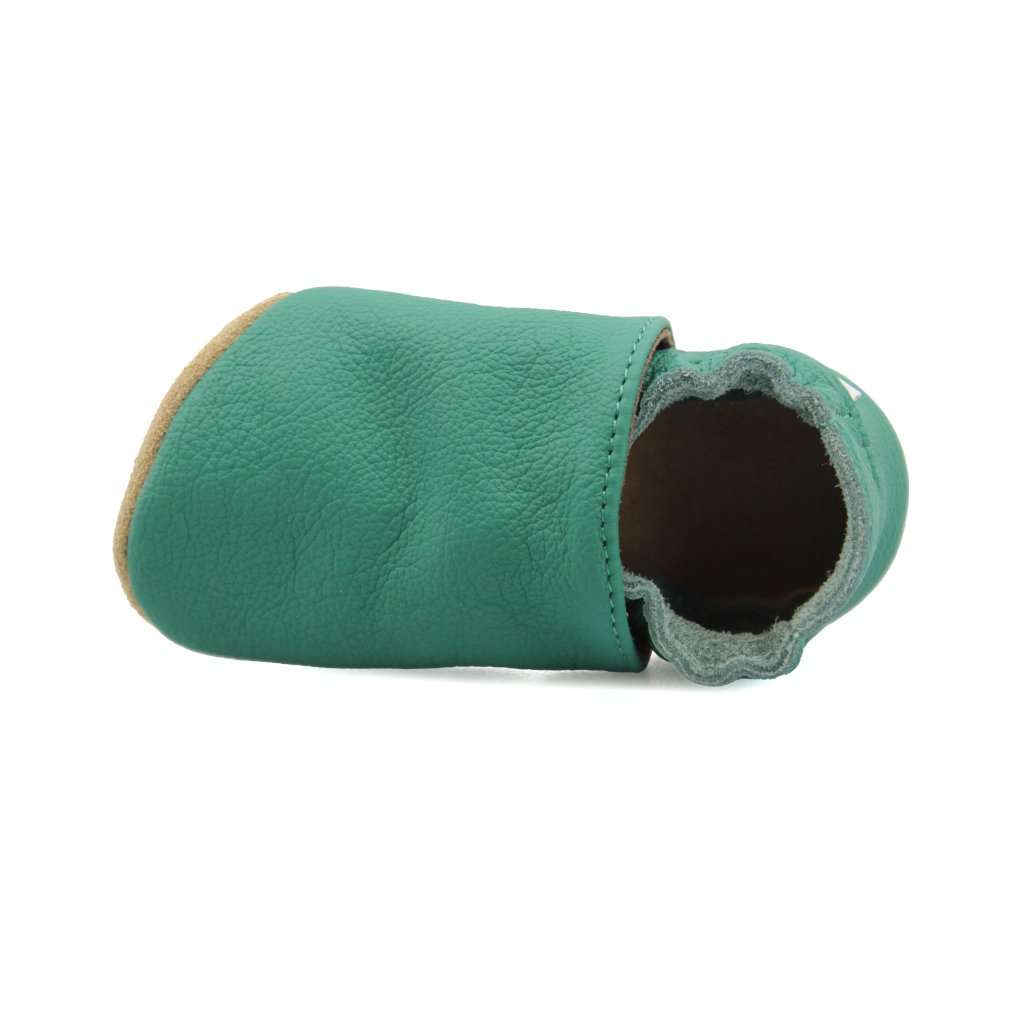 baBice Dark Green grüne Krabbelschuhe