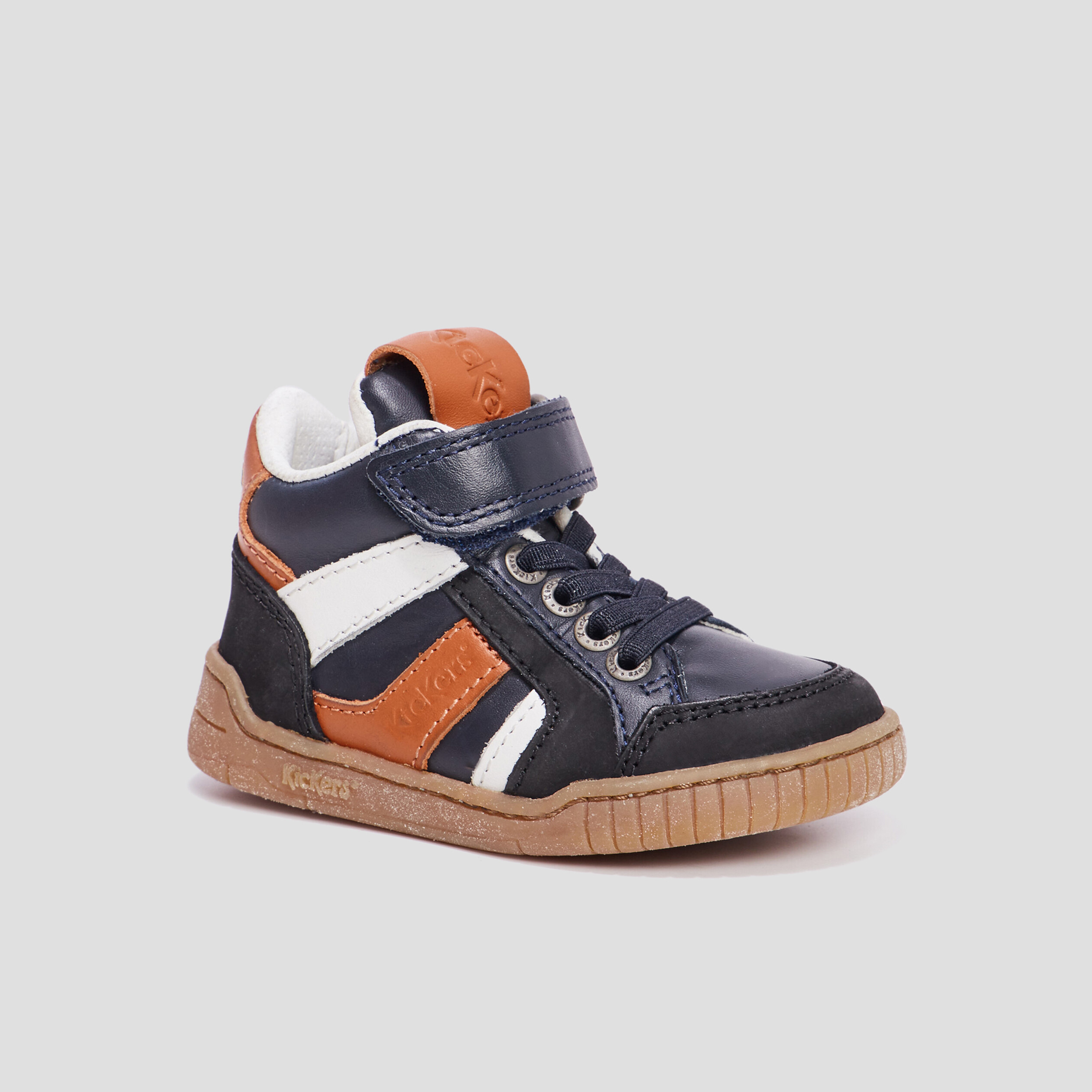 Bottillons en cuir Kickers Winckycdt noir bébé garçon | La Halle