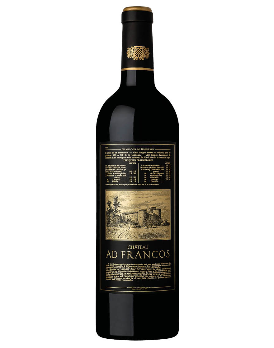 Côtes de Bordeaux AOC Rouge 2016 Château Ad Francos 0,75 ℓ