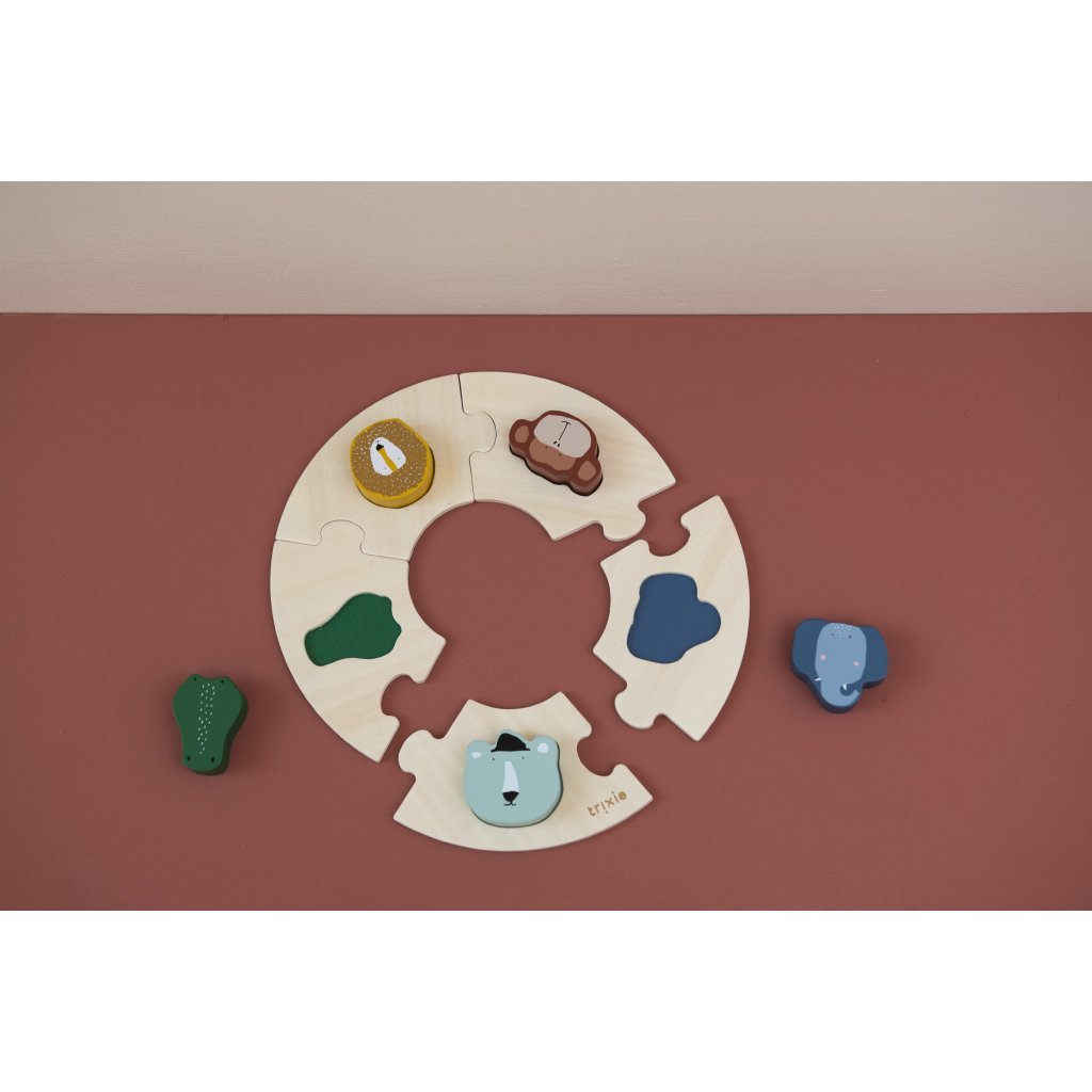 Trixie Holzpuzzle, rund