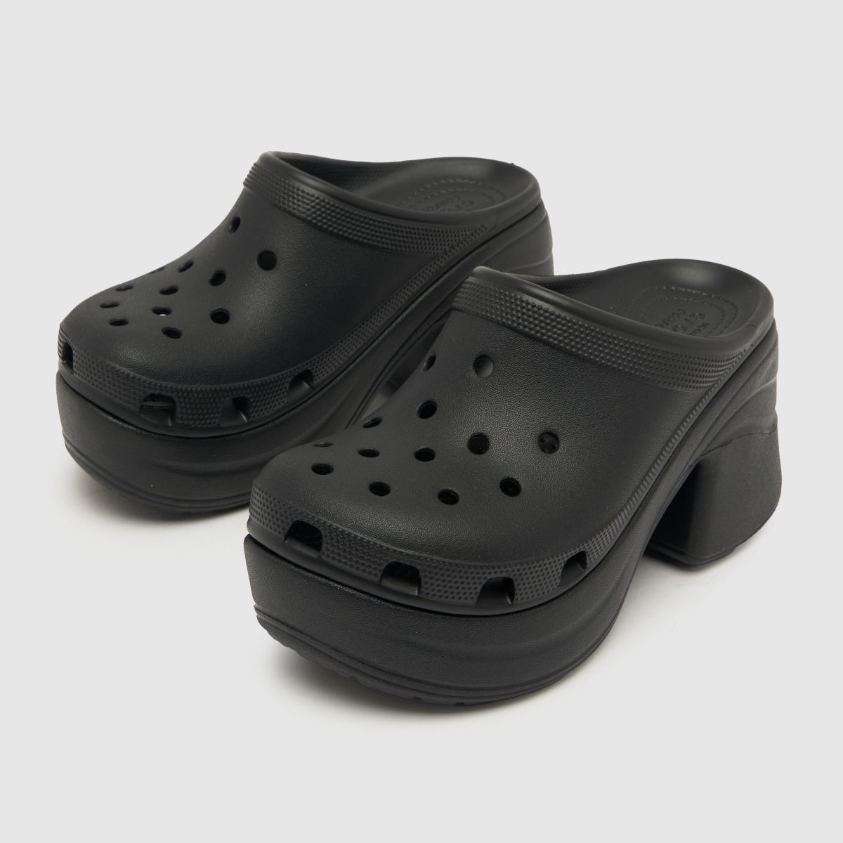 Crocs – Siren – Svarta träskor med klack