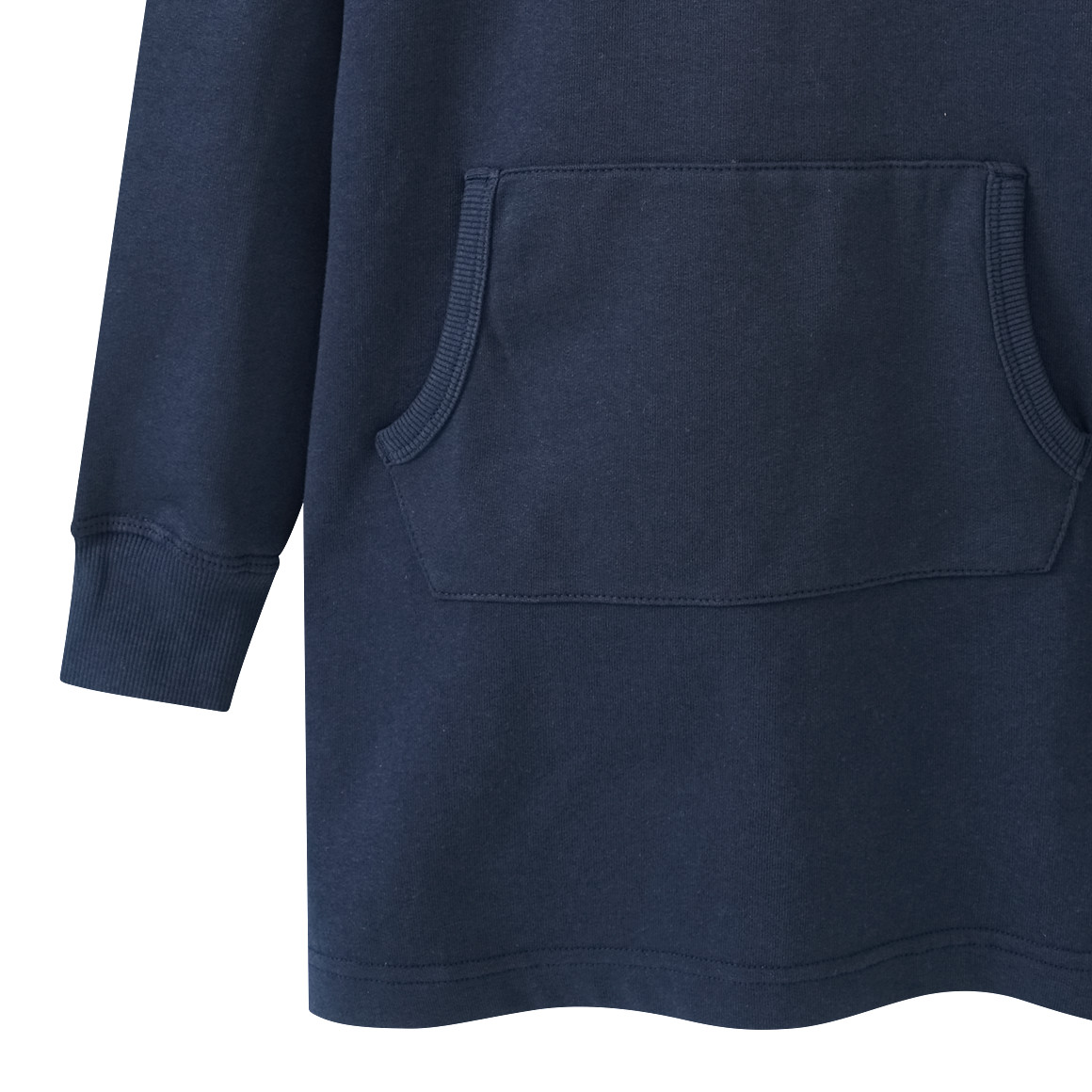 Mädchen Sweatkleid mit appliziertem Herz