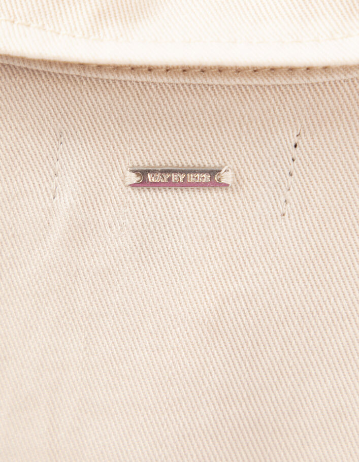Chemise écrue Lyocell® à poches zippées fille