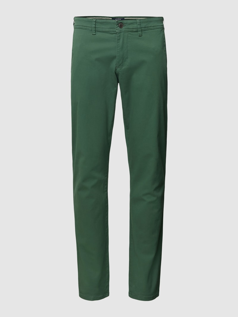 Super Slim Fit Chino mit Stretch-Anteil in grasgrün