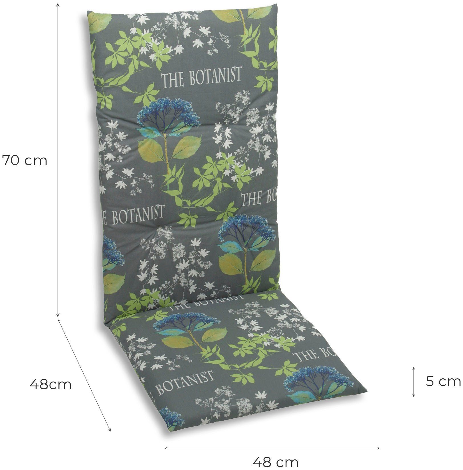 GO-DE Hochlehnerauflage Lima, (Set, 2 St)