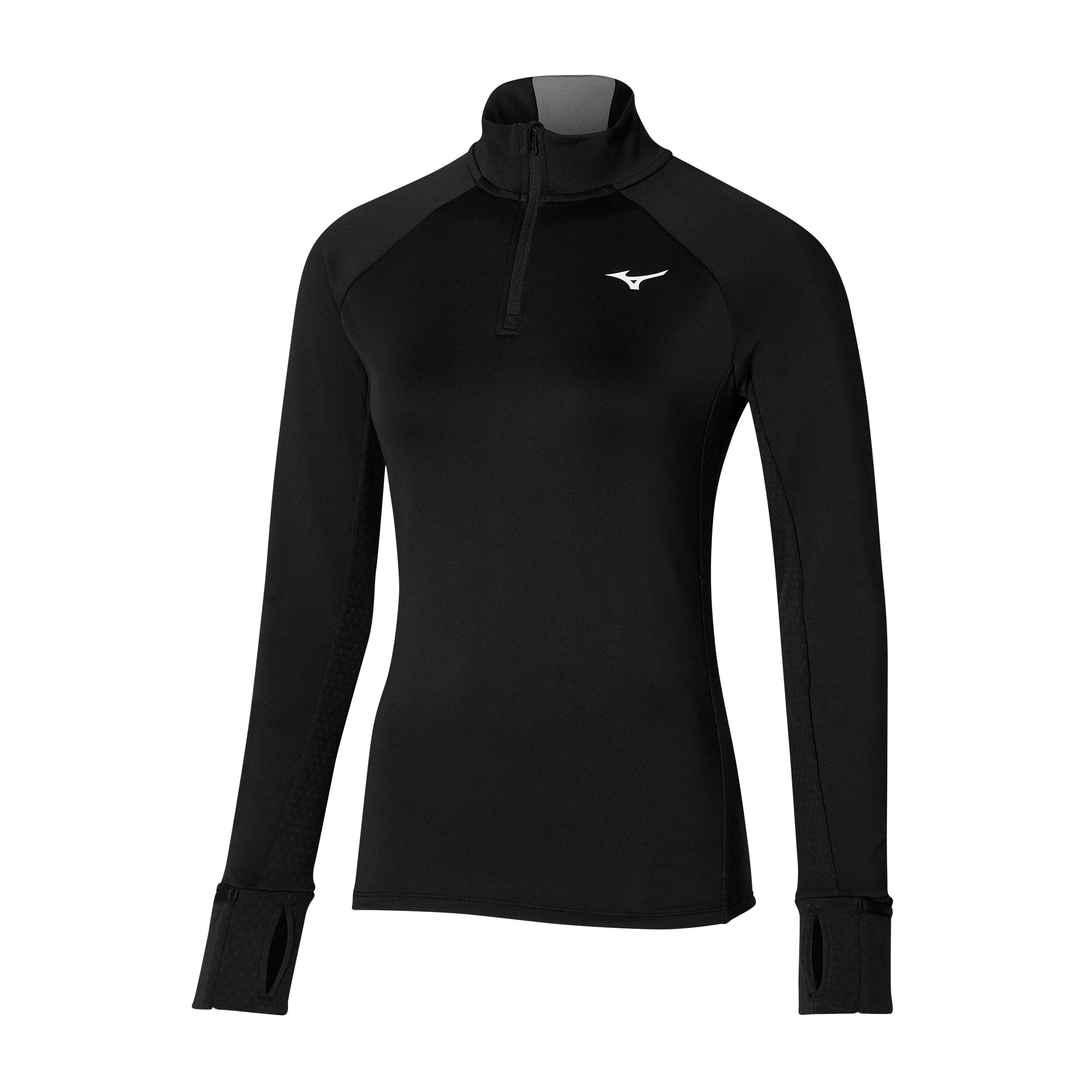 Warmalite Half-Zip Lauftop Damen - Schwarz
