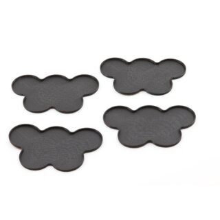 Movement Tray - Flat Bases - 25mm 5s Cloud - Black (4)