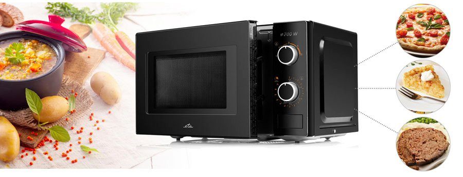 eta Mikrowelle MORELO ETA020990010, Mikrowelle, 20 l, 700W, 5 Leistungstufen