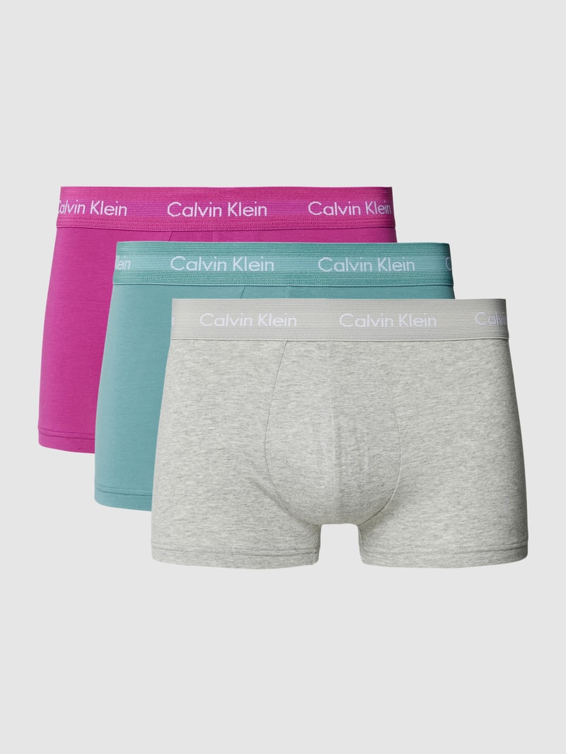 Trunks mit elastischem Bund im 3er-Pack in pink