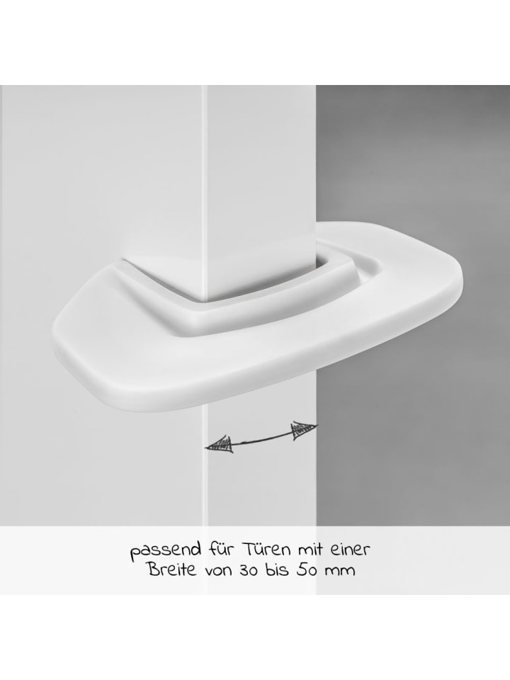 coona Türstopper und Finger-Klemmschutz 3er Pack - weiß in weiss günstig kaufen onesize