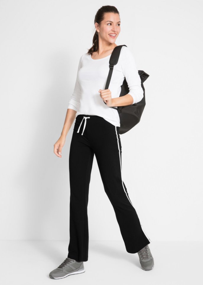 Shirthose aus Stretchmaterial, gerade geschnitten