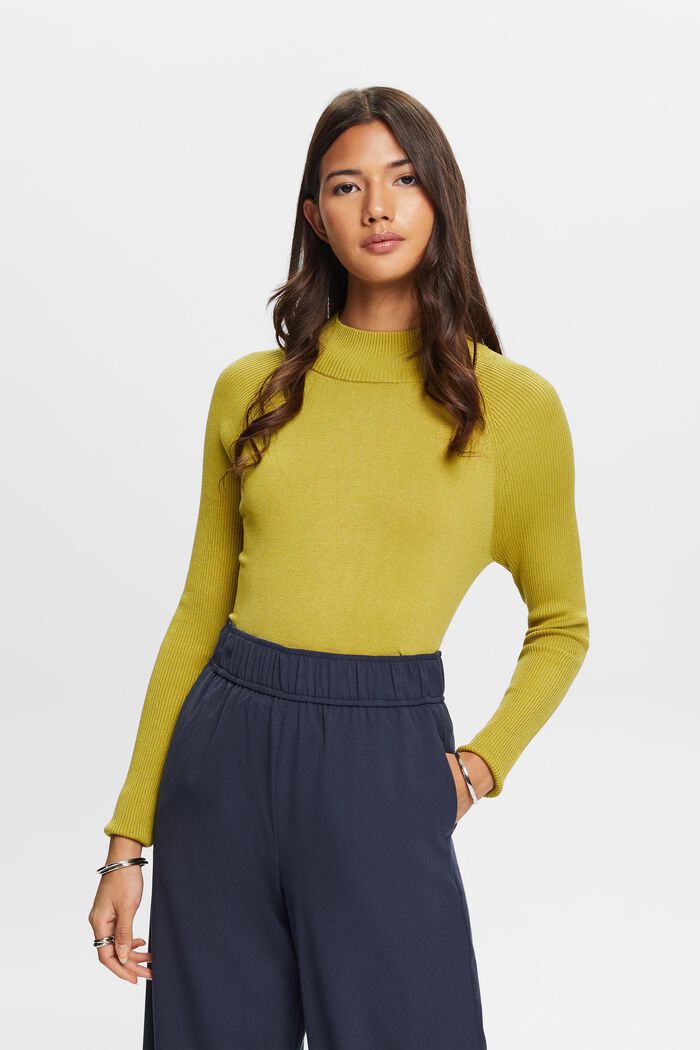 Pullover mit Stehkragen, LENZING™ ECOVERO™