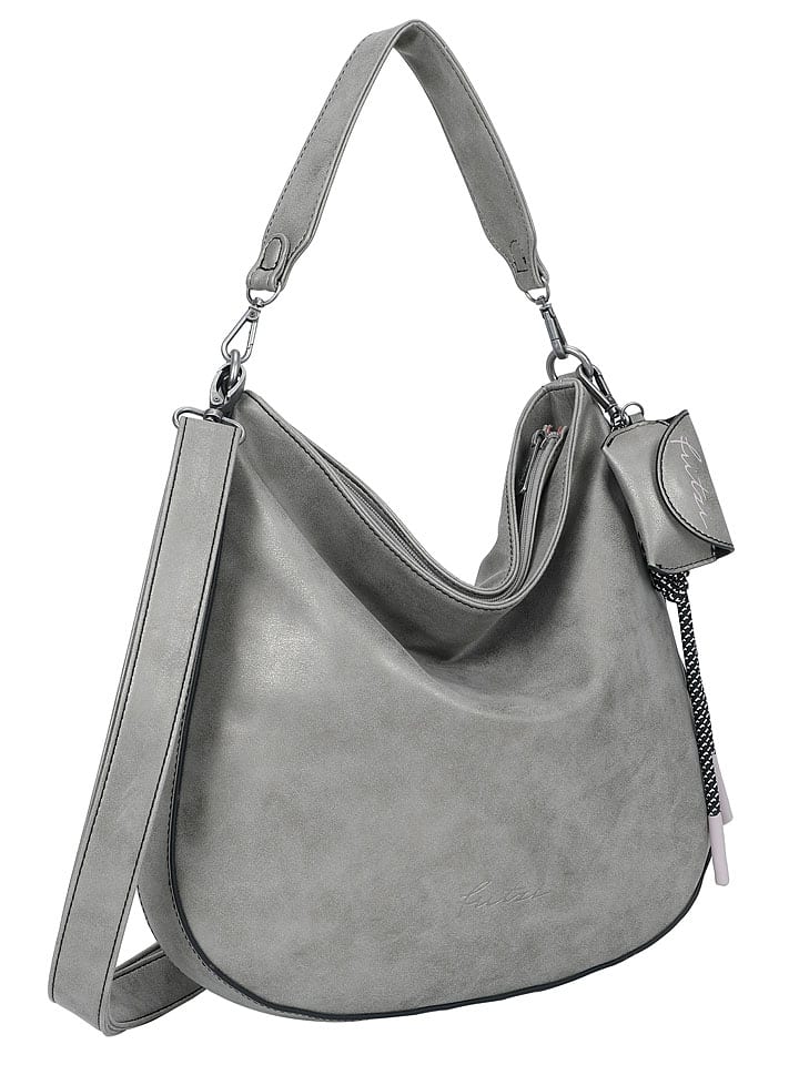Fritzi aus Preußen Schultertasche in Grau - (B)5 x (H)33 x (T)36 cm günstig kaufen onesize
