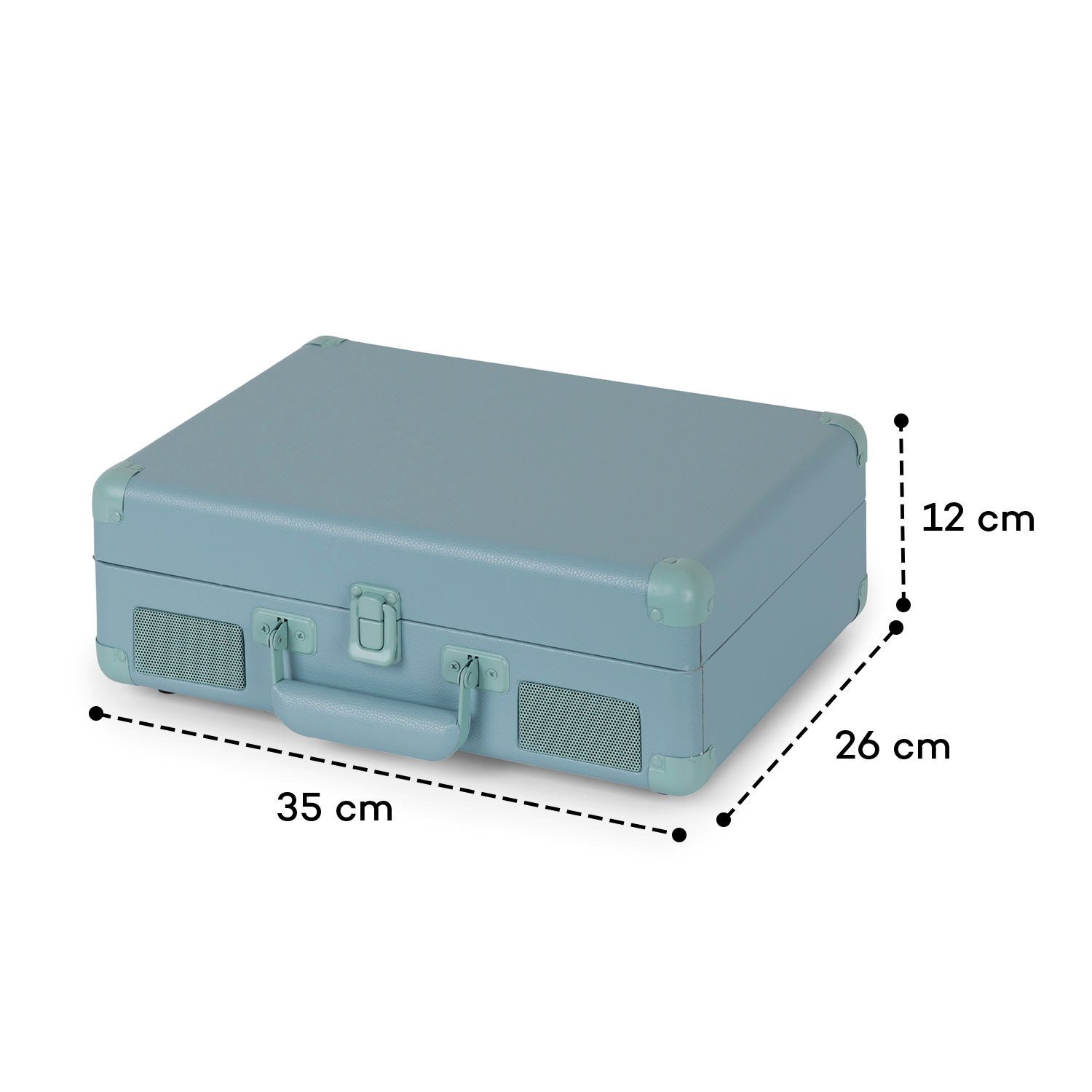 Auna Peggy Sue BT Plattenspieler (Riemenantrieb, Bluetooth, Schallplattenspieler Retro mit Lautsprecher Vinyl Plattenspieler)