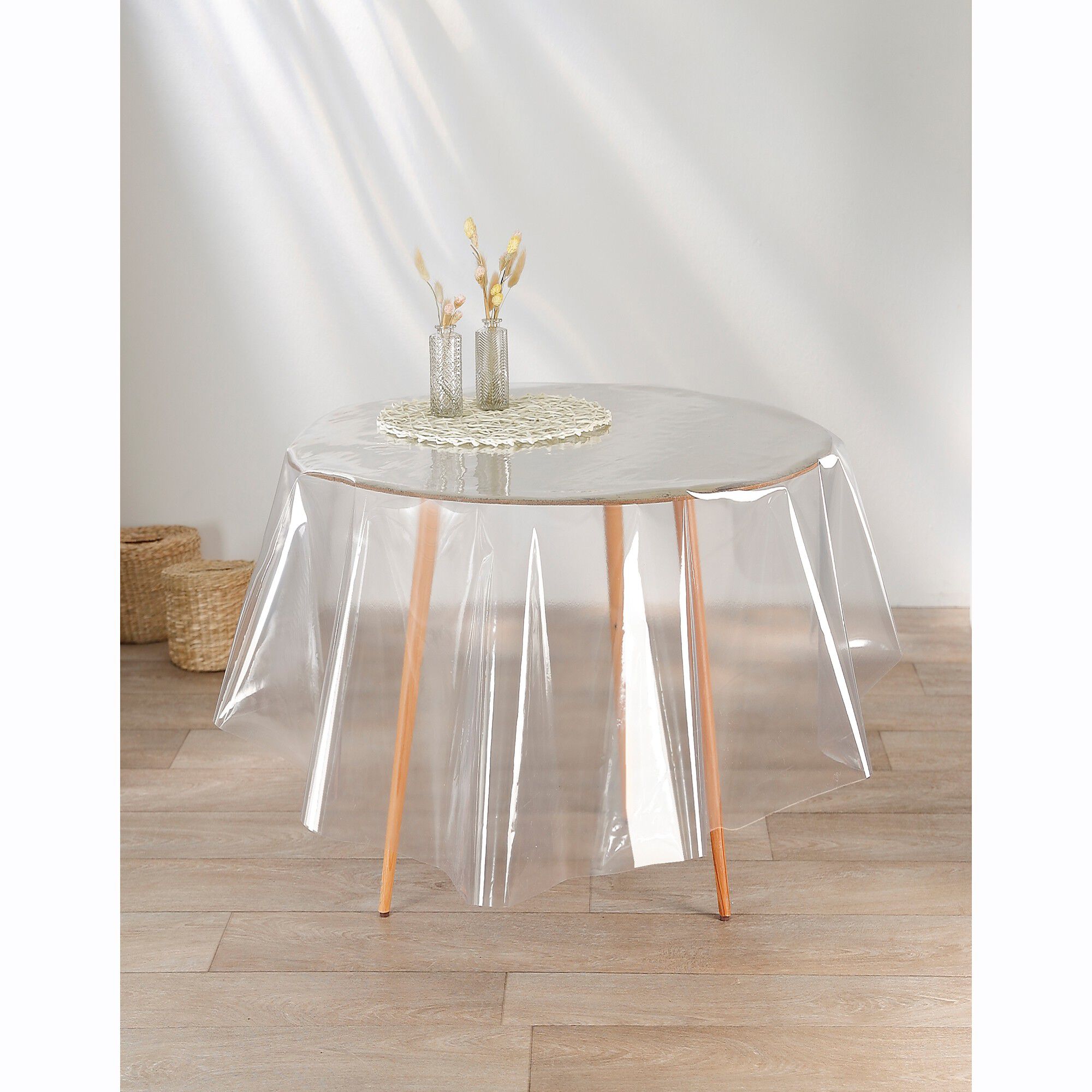 Nappe toile cirée transparente