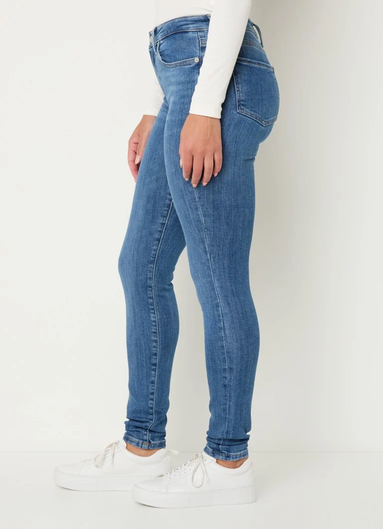 Blugi Tommy Hilfiger Como Skinny, talie medie, decolorare medie
