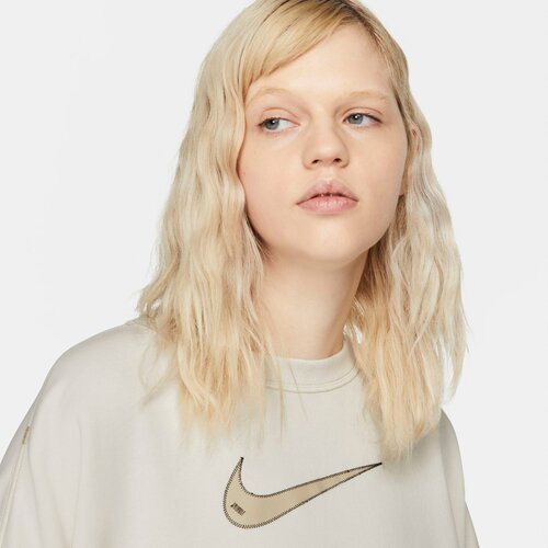 DAMEN SWEATSHIRT W NSW SWSH FLC CREW MD CRP