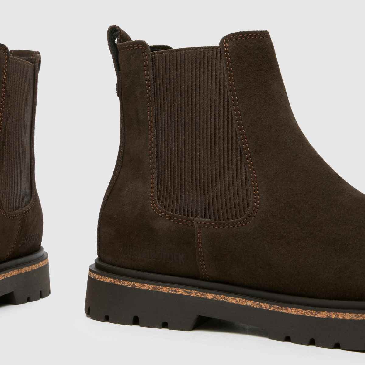 BIRKENSTOCK – Highwood – Mörkbruna slip-on-stövlar